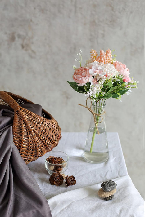 Artificial Multiflora Flower Roses Sticks Bunch decorative items for Decoration, Craft Items Corner (Without Vase Pot)