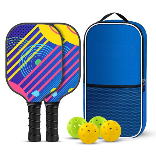 1 Pickleball Paddle Set/Outdoor Pickle Ball Game Kit for Kids & Adults(Multi = 2 Racket & 4 Balls)