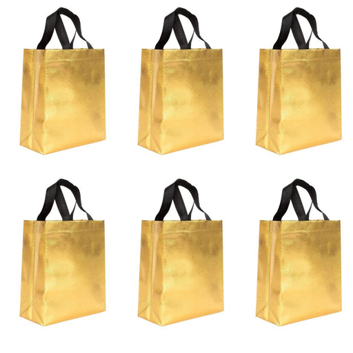 Medium Size Non Woven Bag With Handle 29 x 27 cm Gift Paper bag, Carry Bags, gift bag, gift for Birthday, gift for Festivals, Season's Greetings and other Events(Gold)