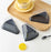 Triangle Pastry Box with Clear Lid & Black Base for Cake Slice, Pastry, Dessert, Bakery Packing, Birthday Party, Catering & Return Gift Packaging