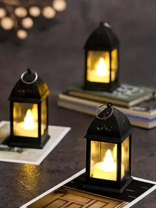 Acrylic Antique LED Lamp Hurricane Wall Hanging Candle