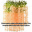 (43.2 inch) Artificial Wisteria Vine Ratta Fake Wisteria Hanging Garland Silk Long Hanging Bush Flowers String for Home Decor,Diwali Decor,Valentine's Day Decoration