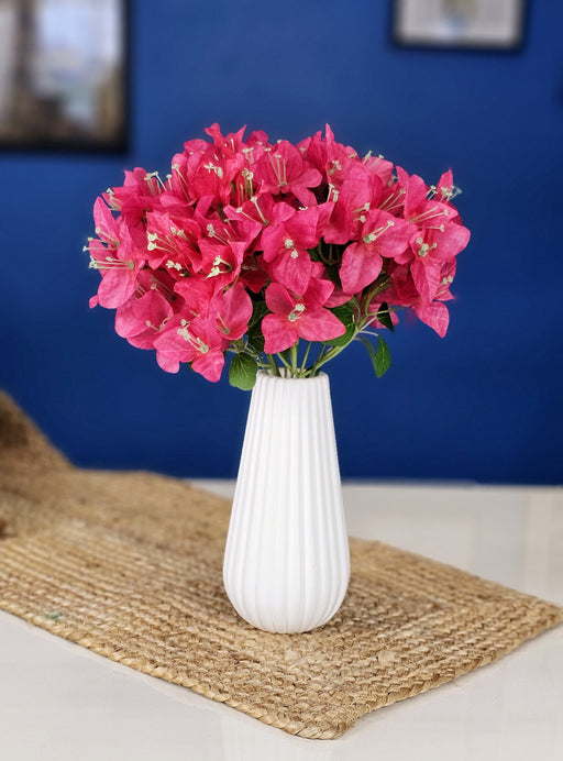 Artificial Bougainvillea Fake Flowers for Home Decor, Living Room, Balcony, Wedding Decoration, Decorative Bouquet, Craft Items, Gift Ideas, Table Centerpieces(Pack of 8)