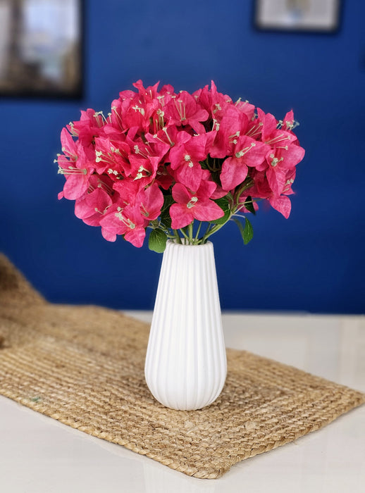 Artificial Bougainvillea Fake Flowers for Home Decor, Living Room, Balcony, Wedding Decoration, Decorative Bouquet, Craft Items, Gift Ideas, Table Centerpieces(Pack of 8)