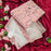 (PINK) Multipurpose Decorative Folding Paper Box Net Rectangle Cardboard Box with Net DIY Tray for Gift Hamper, Gifting (Cardboard Folding Paper Box),Room Hamper,Wedding Hamper