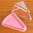 Triangle Pastry Box with Clear Lid & Pink Base for Cake Slice, Pastry, Dessert, Bakery Packing, Birthday Party, Catering & Return Gift Packaging