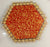 Hexagone Shape Handmade Gota Patti Rakhi Platter, Pooja Thali with jumkhi | Wedding Ring Ceremony Tray, Ganpati Pooja Thali, Mandir, Housewarming, Marriage Gift, Table Decoration, Rakshabhandhan (10 Inch)