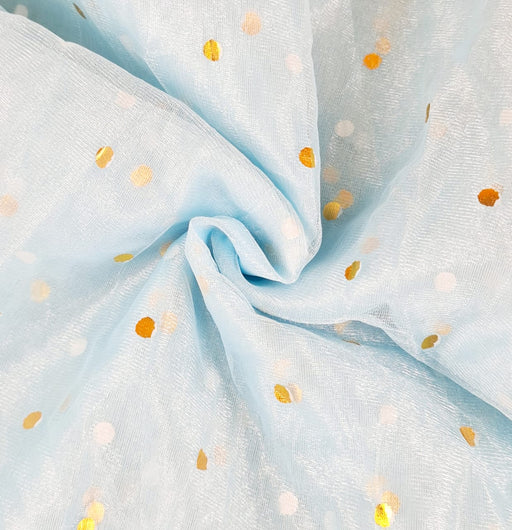 Multi Purpose Polka Dot Net Fabric Cloth for Decoration, for Parties, Costumes, Gift Packing, Party Decor, Backdrop Material for mandap, Pooja Background Stand (Polka Dot)