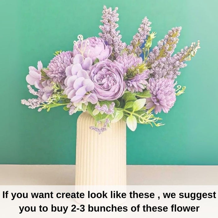 Artificial Multiflora Flower Roses Sticks Bunch decorative items for Decoration, Craft Items Corner (Without Vase Pot)