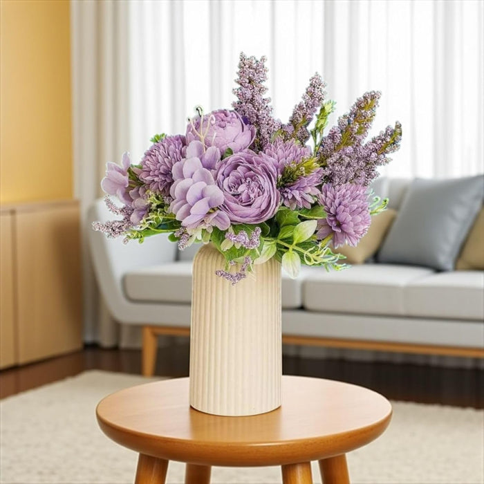 Artificial Multiflora Flower Roses Sticks Bunch decorative items for Decoration, Craft Items Corner (Without Vase Pot)