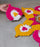 Rajwadi Multi Colour Flower pompom Design Rangoli, Easy to Use. Just Set up with your own choice and make Rangoli for Floor Home Diwali Decoration DIY