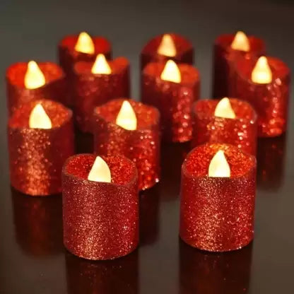 Acrylic Glitter Votive led Candle Tea Light Candle