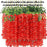 (43.2 inch) Artificial Wisteria Vine Ratta Fake Wisteria Hanging Garland Silk Long Hanging Bush Flowers String for Home Decor,Diwali Decor,Valentine's Day Decoration