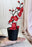2 Pc Artificial Blossom Flower Stick with Plastic Pot Flower Pot for Home Decor, Living Room, Gifting, Table Top, Showpiece, Balcony, Raksha Bandhan Gifting(with Pot)