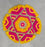 Rajwadi Multi Colour Flower pompom Design Rangoli, Easy to Use. Just Set up with your own choice and make Rangoli for Floor Home Diwali Decoration DIY