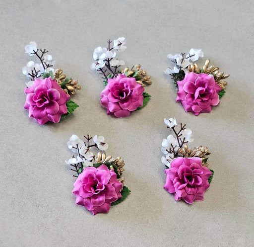 colour Artifical Flower stylish Brooches Ready to use flower bunch for any occation, Hamper decoraton, Toran decoration stylish brooches.