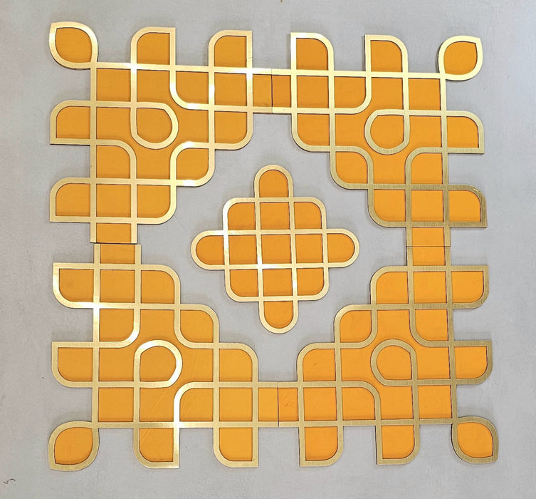 Kolam Rangoli 3ft x 3ft [36 inch] – Wedding, Haldi & Mehndi Ceremony Decor