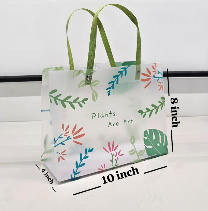 Floral  PVC Gift Bags 8×10×4 inches (small)
