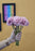 Artificial Chrysanthemum Ball Hydrangea Flower Stick for Home, Office, Bedroom, Balcony, Living Room Decoration and Craft (Without Vase Pot)(pink)