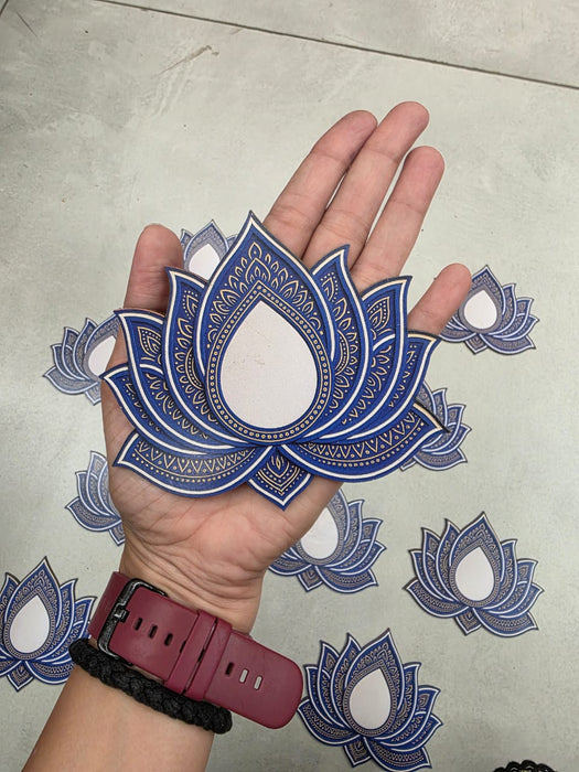 Lotus MDF Cutouts (5 Inch) | BJP Lotus Diwali Decoration | DIY Craft, Wall & Festival Décor