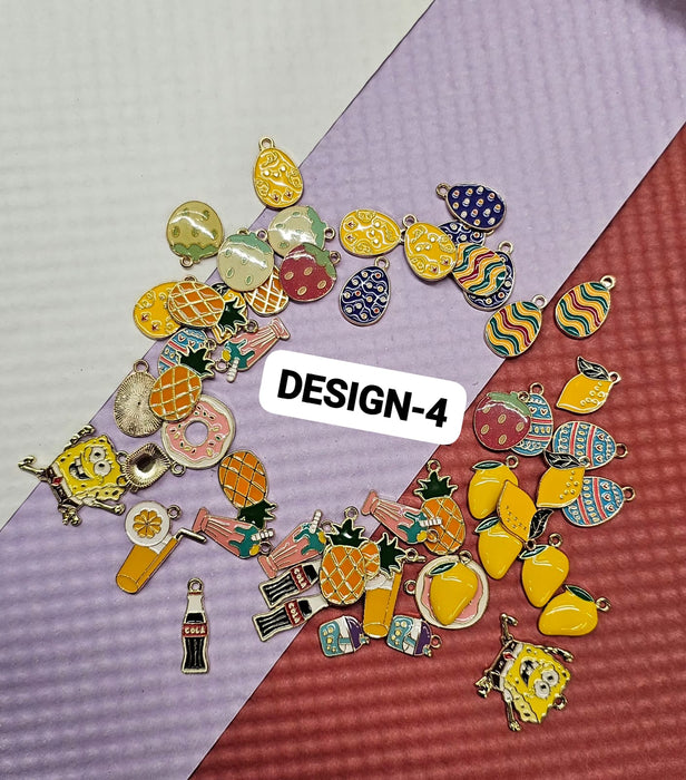 100 Pcs Metal Charms for DIY Jewelry Making In Genuine Sale – Keychains, Bracelets & Rakhi Charms | Craft Materials SALE