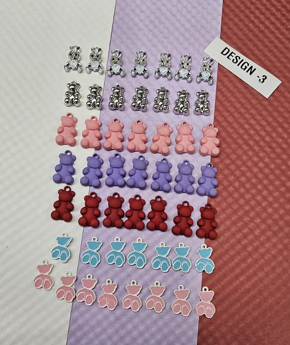 100 Pcs Metal Charms for DIY Jewelry Making In Genuine Sale – Keychains, Bracelets & Rakhi Charms | Craft Materials SALE