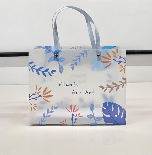 Floral  PVC Gift Bags 8×10×4 inches (small)