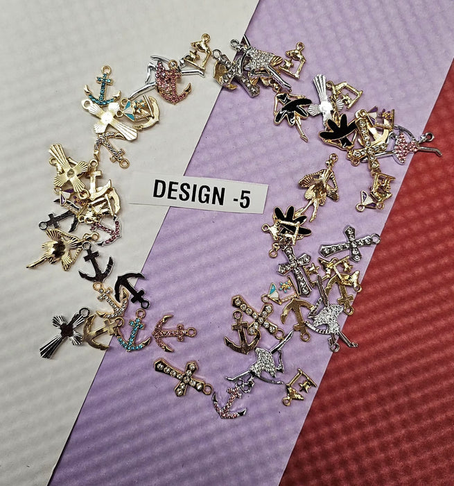 100 Pcs Metal Charms for DIY Jewelry Making In Genuine Sale – Keychains, Bracelets & Rakhi Charms | Craft Materials SALE