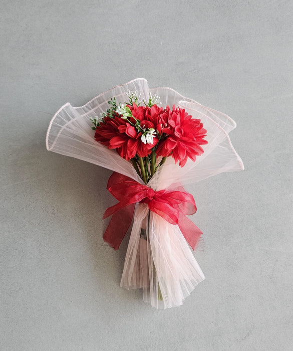 Ready to Use Dahlia Bunch Bouquet (size - 11 inch)
