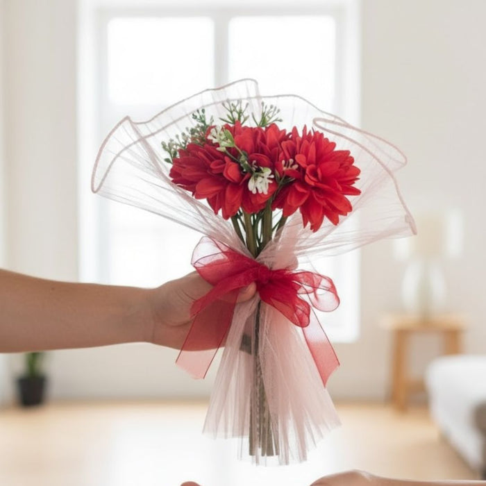 Ready to Use Dahlia Bunch Bouquet (size - 11 inch)