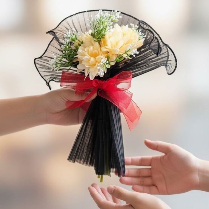 Ready to Use Dahlia Bunch Bouquet (size - 11 inch)