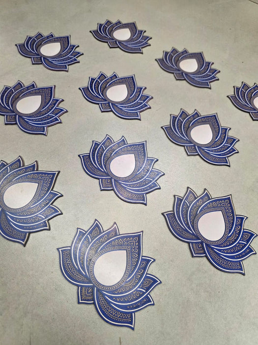Lotus MDF Cutouts (5 Inch) | BJP Lotus Diwali Decoration | DIY Craft, Wall & Festival Décor