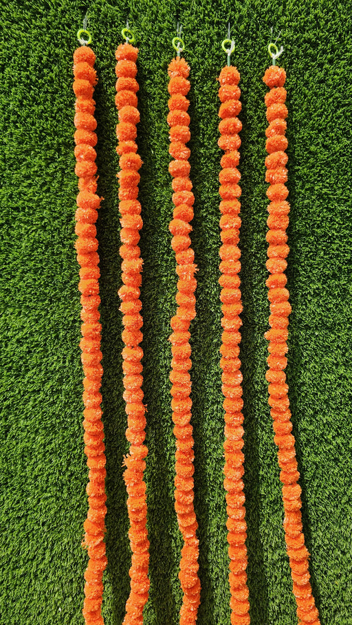 Artificial Genda Phool Garland – Orange Galgota Marigold Mala, 60 Inch,Galgoto