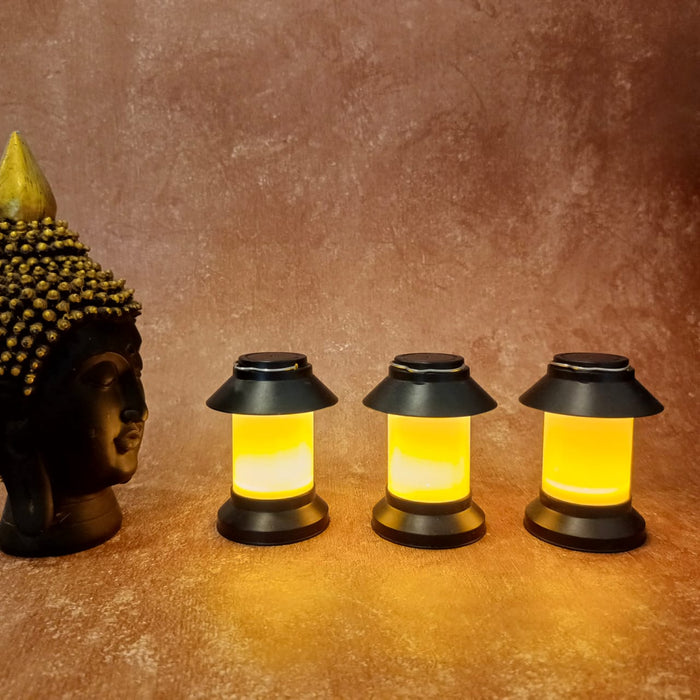 Small Flameless Led Tea Light Piller Candle for Home Decoration, Gifting, House, Light for Balcony, Room, Birthday, Diwali, Festival Decorative