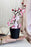 2 Pc Artificial Blossom Flower Stick with Plastic Pot Flower Pot for Home Decor, Living Room, Gifting, Table Top, Showpiece, Balcony, Raksha Bandhan Gifting(with Pot)