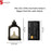 Flameless and Smokeless Acrylic Antique LED Lantern Hurricane Lamp and Wall Hanging Led String Light Holder for Home, Lobby, Drawing Room, Living Room, Bedroom, Restaurant, Wall Decor 6 pcs