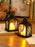 Flameless and Smokeless Acrylic Antique LED Lantern Hurricane Lamp and Wall Hanging Led String Light Holder for Home, Lobby, Drawing Room, Living Room, Bedroom, Restaurant, Wall Decor 6 pcs