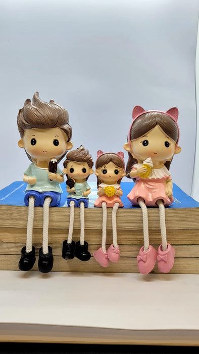 Hanging Legs Cute Boy and Girl Home Decor Showpiece – Elegant Hanging Leg Design for Decorative Room Enhancement(Model 1)