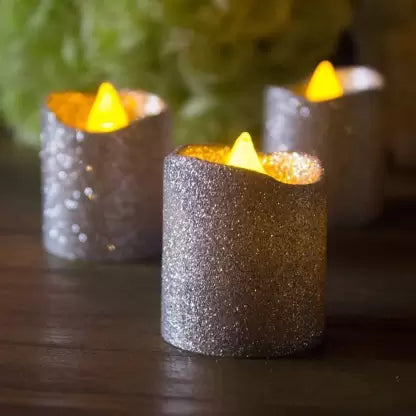 Acrylic Glitter Votive led Candle Tea Light Candle
