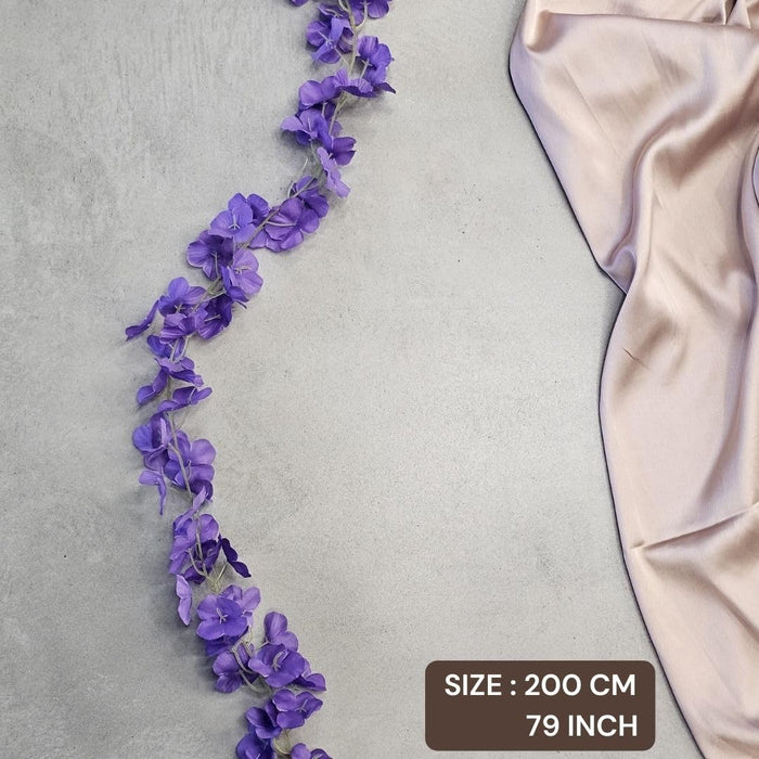 Artificial Ixora Flower Garlands, Wall Hanging decorative String Lines items for Anniversary Decoration, Home Decor, Pooja, Functions Decor (Small petals)
