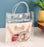 Small Transparent PVC Plastic Bag Goodie Bags With Handle Gift bag, Carry Bags, gift bag, gift for Gifting, Return Gifts, Birthday, Wedding, Party, Festivals, Events(Small)(18 x 15 x 6 cm)