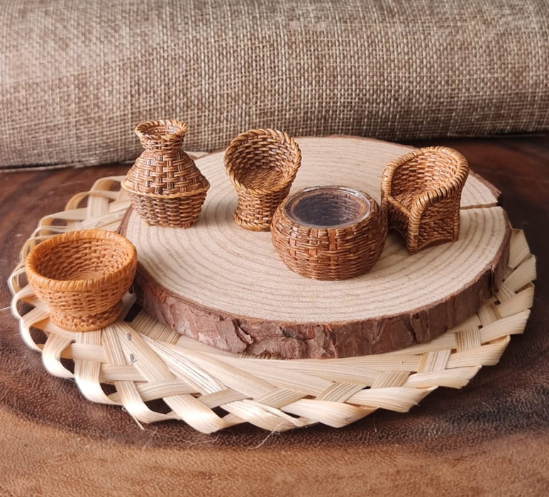 Resin Furniture Miniature Set for Home, Bedroom, Living Room, Office, Restaurant Decor, Figurines and Garden Decoration Items, Project