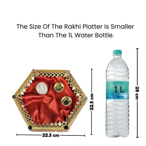 Handcrafted Pooja Thali Tray Holder Platter-Ideal For Festival Décor Handmade Decorative Platter