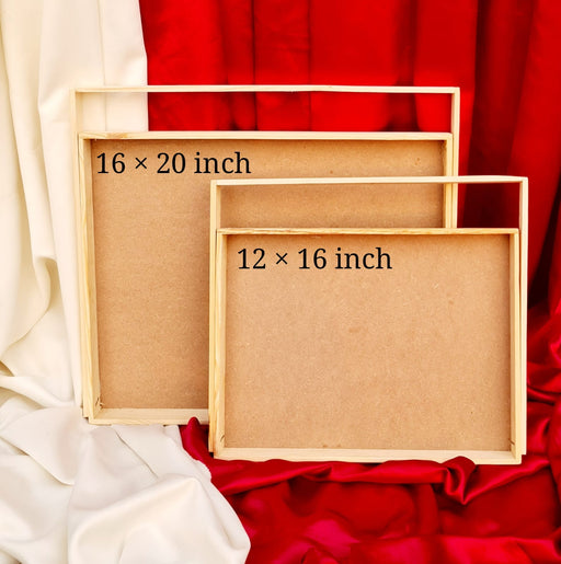 Multipurpose Decorative Pinewood  Rectangle Tray with handle for Gift Hamper,Wedding Gifting Boxes and Decoration Purpose.