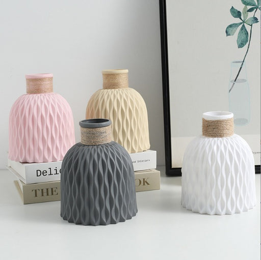 Light Weight Plastic Vase for Flowers, Gifting, Home Decor, Bedroom Décor Item, Living Room,Restaurant-cafes Centerpieces Decoration and Craft