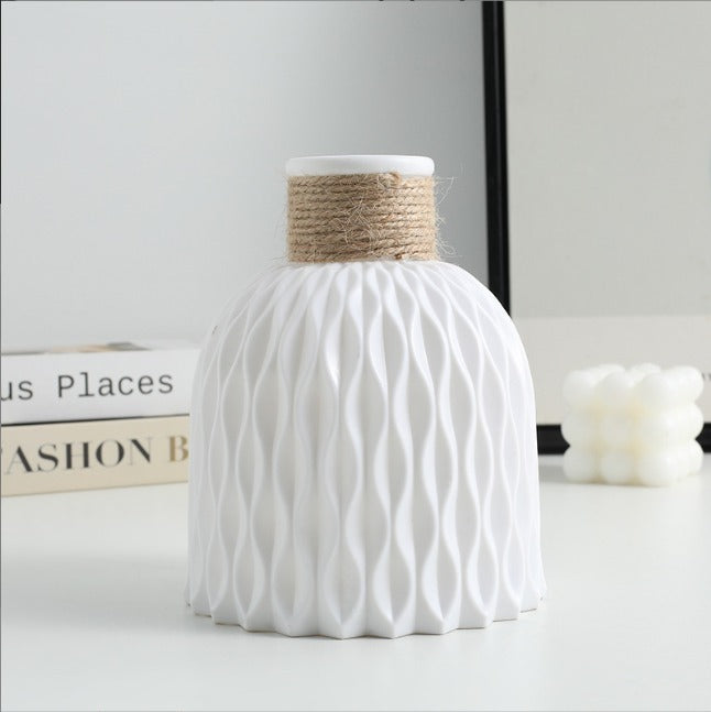 Light Weight Plastic Vase for Flowers, Gifting, Home Decor, Bedroom Décor Item, Living Room,Restaurant-cafes Centerpieces Decoration and Craft
