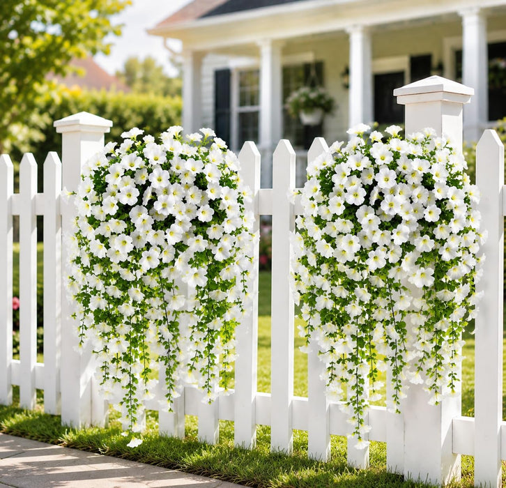 Artificial Hanging Flowers for Home Decor, Pink Flower Vine Garland for Wall, Door, Balcony, Garden, Wedding, Party, Mandap, Room, Office & Festival Decoration