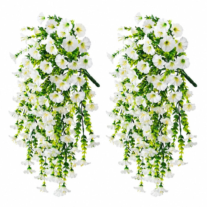 Artificial Hanging Flowers for Home Decor, Pink Flower Vine Garland for Wall, Door, Balcony, Garden, Wedding, Party, Mandap, Room, Office & Festival Decoration