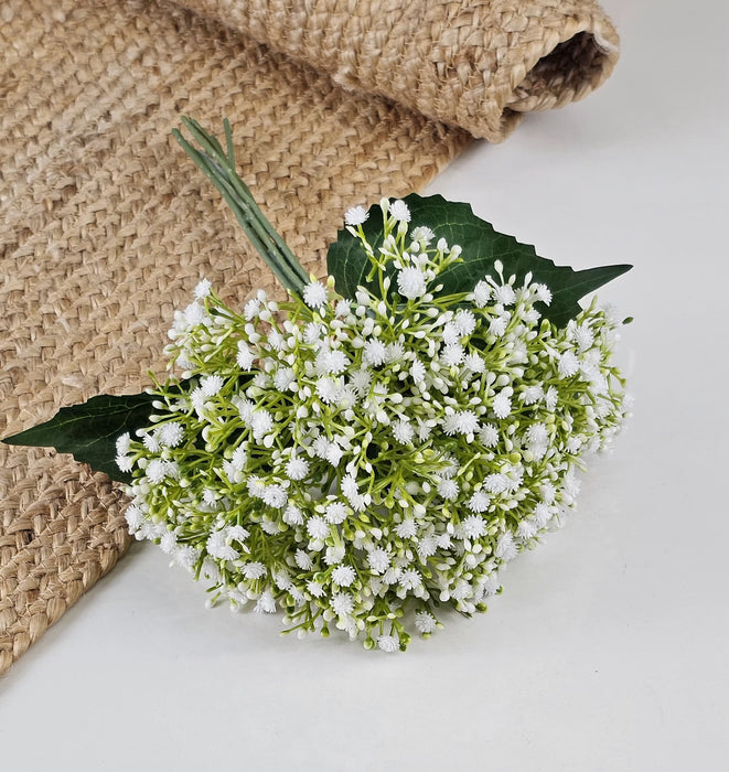 Artificial Baby’s Breath Flower Bunch | Fabric Gypsophila Bouquet for Home Decor, Bedroom, Balcony, Garden, Table Centerpiece, Wedding & Party Decoration