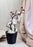 2 Pc Artificial Blossom Flower Stick with Plastic Pot Flower Pot for Home Decor, Living Room, Gifting, Table Top, Showpiece, Balcony, Raksha Bandhan Gifting(with Pot)